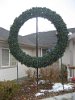IMG_7544 Easy lifting of mega wreath using Gin pole